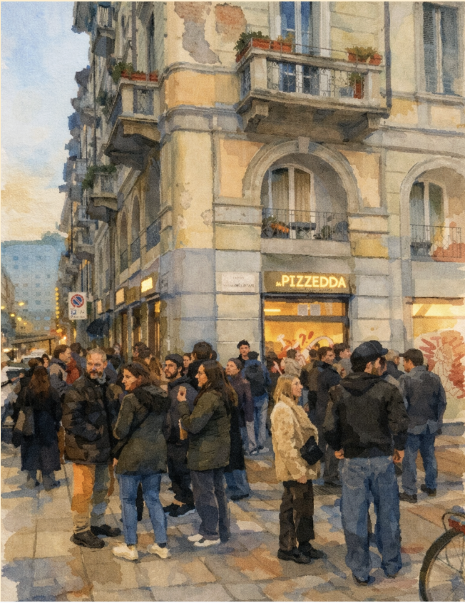 Interno dello store Sa Pizzedda Sa Pizzedda — Porta Venezia, Milano